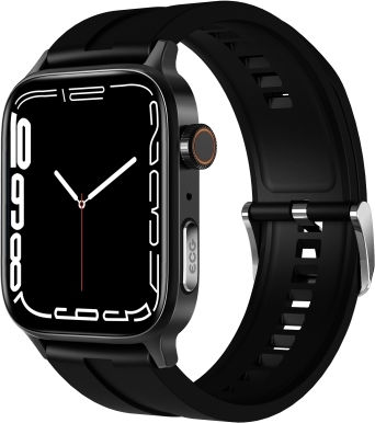 Gt22 1.85 Inch Tft Screen Silicone Band Health Smart Watch Support Bluetooth Call Plateau Blood Oxygen Body Temperature Arrhythmia Ti Heart Rate Monitoring Black view 1