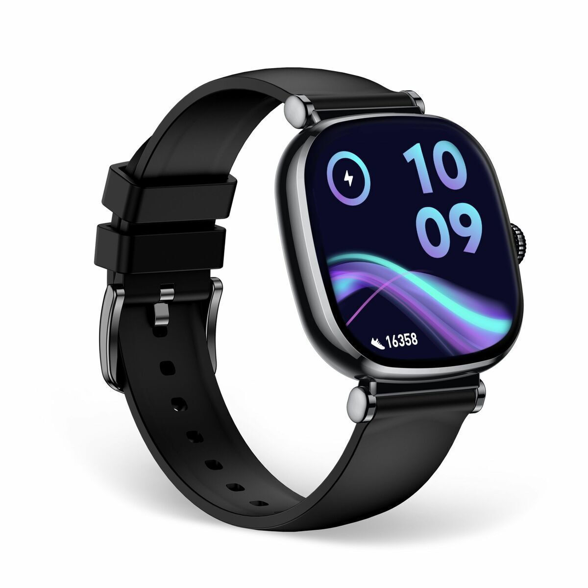Ksix Iria Smartwatch with Heart Rate Monitor (Black) view 6