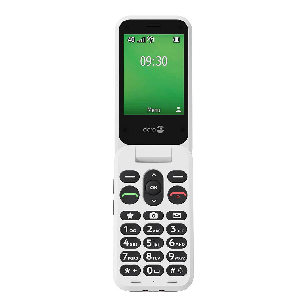 Doro Leva E30 Single SIM Mobile Phone with Buttons Red White दृश्य 5