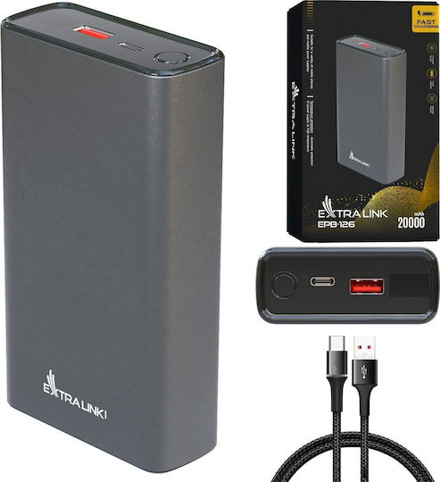 Extralink Power Bank 20000mAh 45W Power Delivery Black