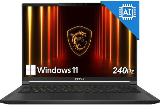 MSI Stealth A16 AI+ A3XWHG 16" OLED QHD+ 240Hz (Ryzen AI 300 Series-9 HX 370/32GB/1TB SSD/GeForce RTX 5070 Ti/W11 Home) (International English Keyboard) view 3