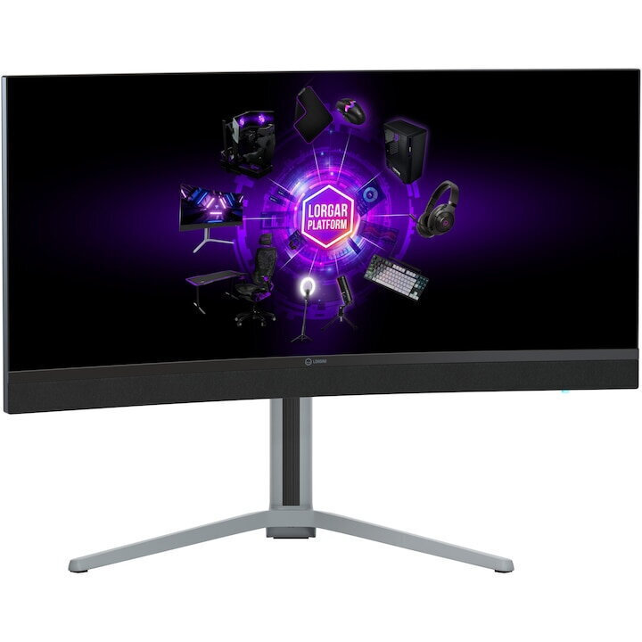 Lorgar 34MP1 Ultrawide VA HDR Gaming Monitor 34" QHD 3440x1440 180Hz with Response Time 1ms GTG view 3