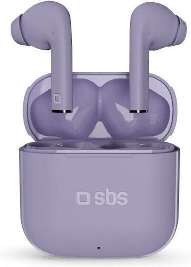 SBS Free In-ear Bluetooth Handsfree Earphones with Charging Case Purple view 3