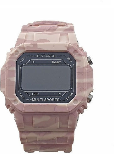 SQR I2 Smartwatch with Heart Rate Monitor (Pink Camo) view 4