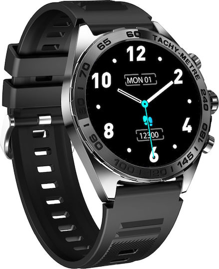Bea-fon 501 Stainless Steel Smartwatch (Black) view 3