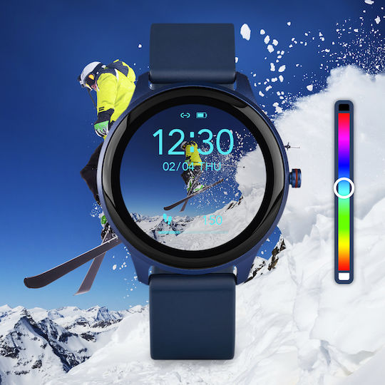 Marea Β61001 44mm Smartwatch with Heart Rate Monitor (Blue) view 2