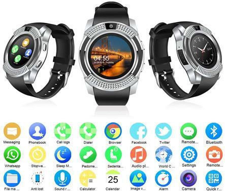 Mobile Unisex Smartwatch Android Operating Bluetooth Function + Camera view 1
