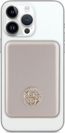 Guess Metal Logo MagSafe Power Bank 5000mAh 15W Gold view 4
