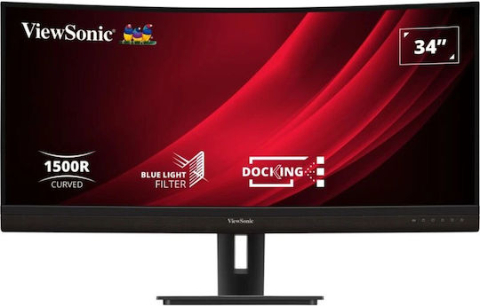 Viewsonic VG3456C Ultrawide VA Curved Monitor 34.1" QHD 3440x1440 with Response Time 5ms GTG