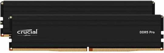 Crucial Pro 48GB DDR5 RAM with 2 Modules (2x24GB) and 6000 Speed for Desktop (CP2K24G60C48U5)