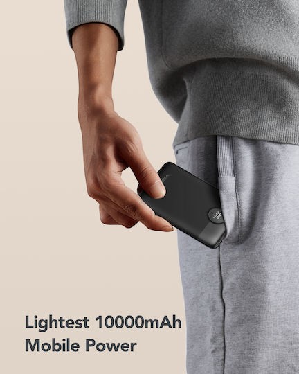 Veger W1170 Power Bank 10000mAh with USB-A Port and USB-C Port Black view 4