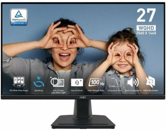 MSI MP275Q IPS HDR Monitor 27" QHD 2560x1440 with Response Time 4ms GTG