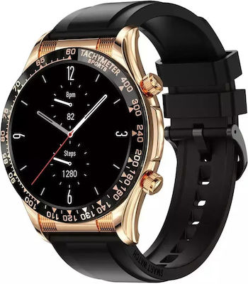 Nubi E18 PRO Smartwatch with Heart Rate Monitor (Gold / Black)
