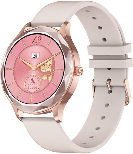 Pacific 27-4 50mm Smartwatch with Heart Rate Monitor (Rose Gold) view 1