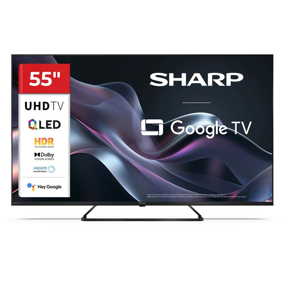 Sharp Smart Television 55" 4K UHD QLED 55HP6265E HDR (2024) view 1