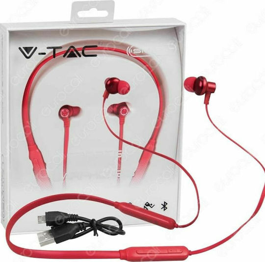 V-TAC VT-6166 In-ear Bluetooth Handsfree Earphones Red view 4