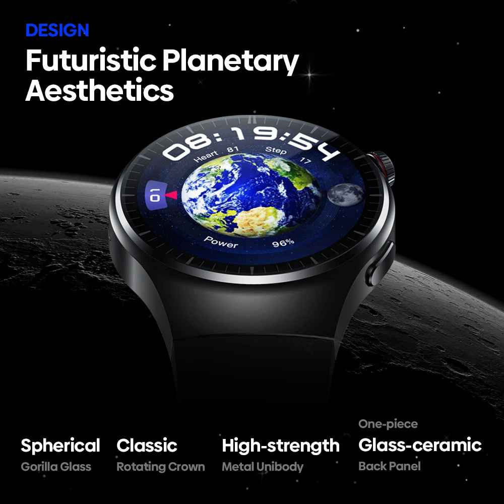 Zeblaze Thor Ultra Smartwatch with Heart Rate Monitor (Black) view 3
