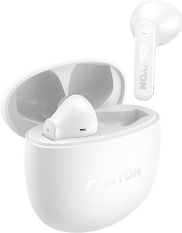 Canyon OnGo 13 Earbud Bluetooth Handsfree Earphones with Charging Case White vista 3