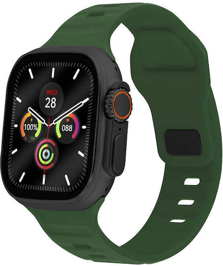 Lee Cooper Square Edge Plus Waterproof Smartwatch with Heart Rate Monitor (Green) view 2