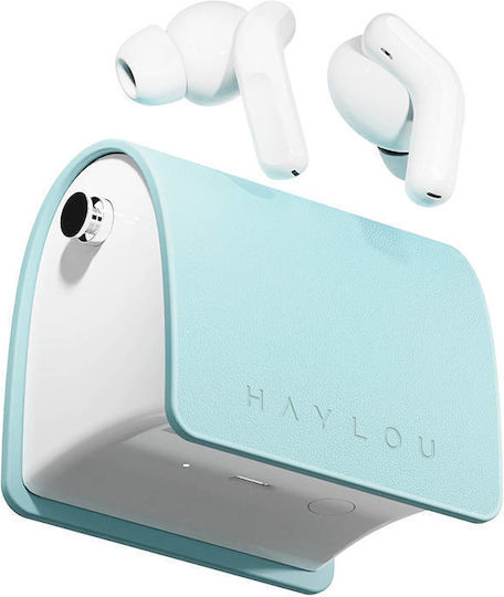 Haylou Lady Bag Earbud Bluetooth Handsfree Earphones with Sweat Resistance and Charging Case Blue