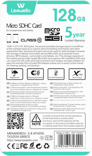 Leewello SDHC 128GB Class 10 view 4