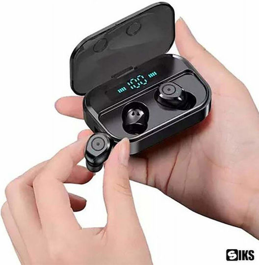 T50 Earbud Bluetooth Handsfree Earphones with Sweat Resistance and Charging Case Intelligent LED Display vue 2