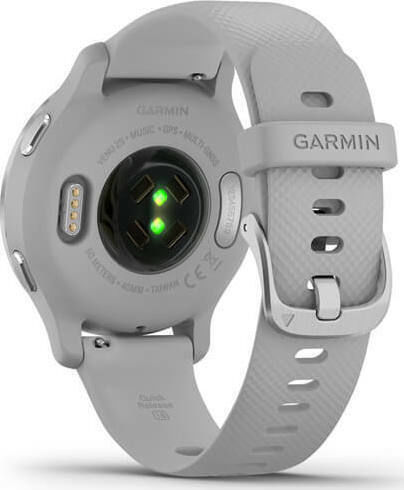 Garmin Venu 2S Stainless Steel 40mm Waterproof Smartwatch with Heart Rate Monitor (Silver / Mist Gray) view 7