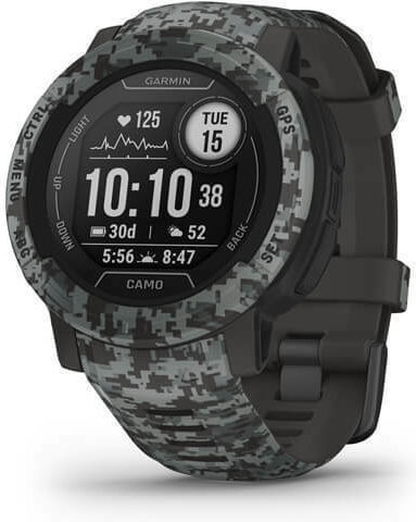 Garmin Instinct 2 Camo Edition 45mm Waterproof Smartwatch with Heart Rate Monitor (Graphite Camo) view 2