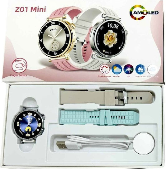 Z01 Mini 40mm Smartwatch with Heart Rate Monitor (Blue) view 2