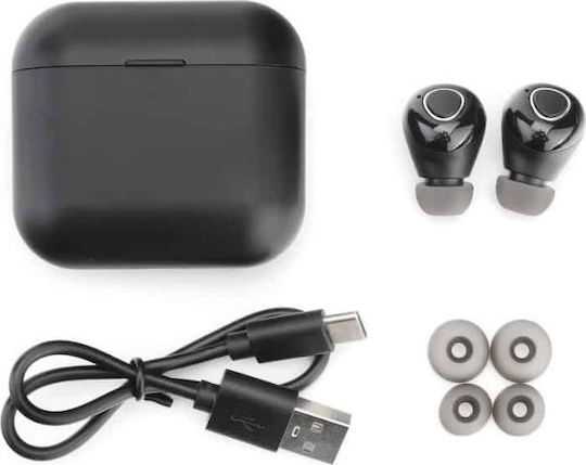 T9 In-ear Bluetooth Handsfree Earphones with Charging Case Black view 2