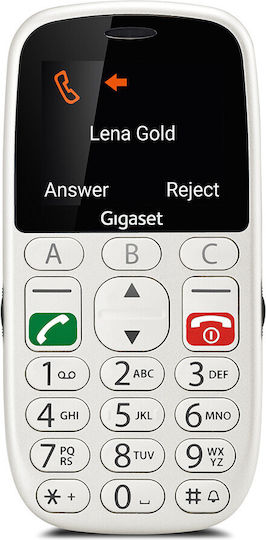 Gigaset GL 390 Dual SIM Mobile Phone with Big Buttons Pearl White view 2