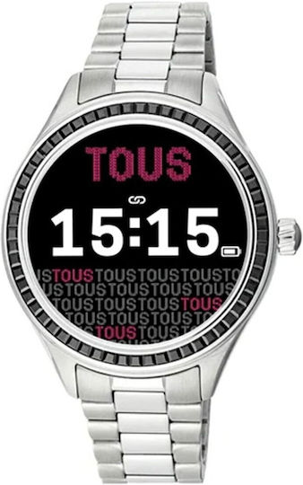 Tous T-Shine Connect Stainless Steel 40mm Smartwatch (Silver) view 1