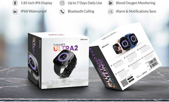 HiFuture FutureFit Ultra 2 Smartwatch with Heart Rate Monitor (Black) view 7
