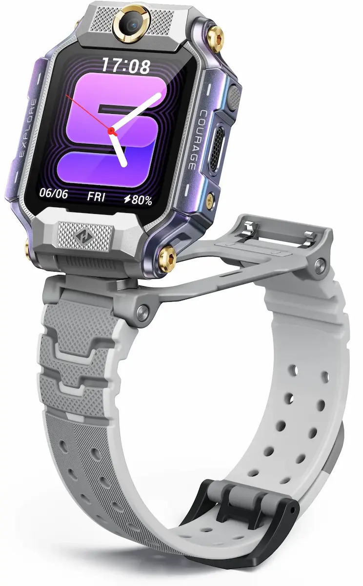 imoo X10 43mm Smartwatch with SIM and Heart Rate Monitor Silver view 2
