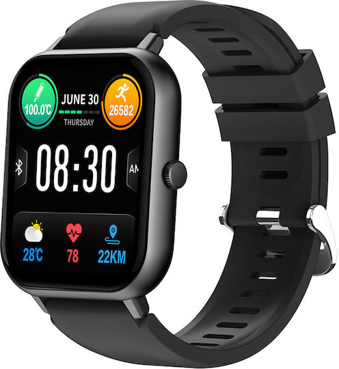 Vichema Tech Smartwatch Fitness Bracelet Full Touch Display 1.83ʺ Hd 3d Sound Bluetooth Call Voice Assistant Ip67 Games App Notifications Sports Health Monitoring 100+ Modes view 2