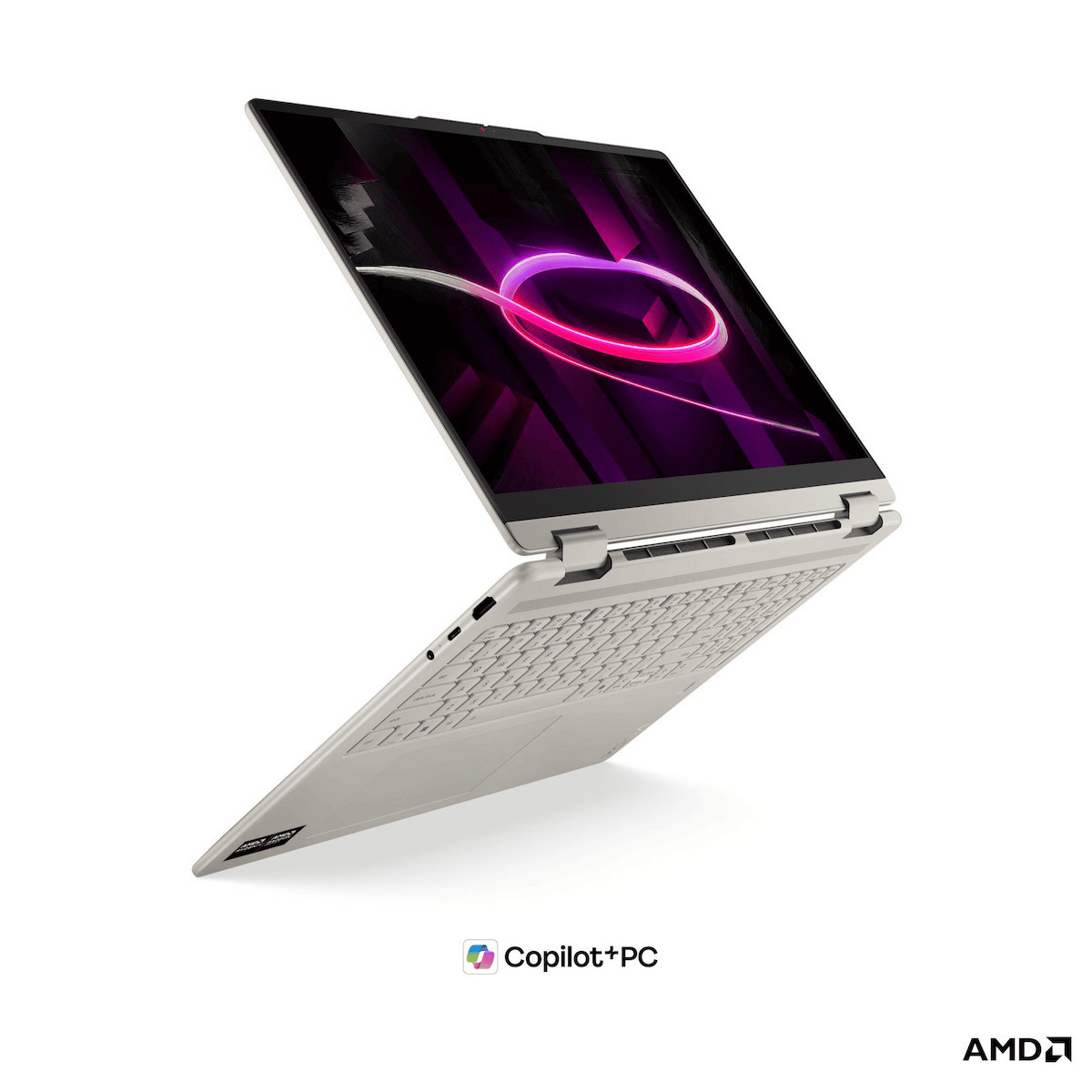 Lenovo Yoga 7 2-in-1 16AGP11 16" OLED Touchscreen (Ryzen AI 400 Series-7 445/32GB/2TB SSD + 32GB SSD/W11 Home) Seashell (GR Keyboard) view 4