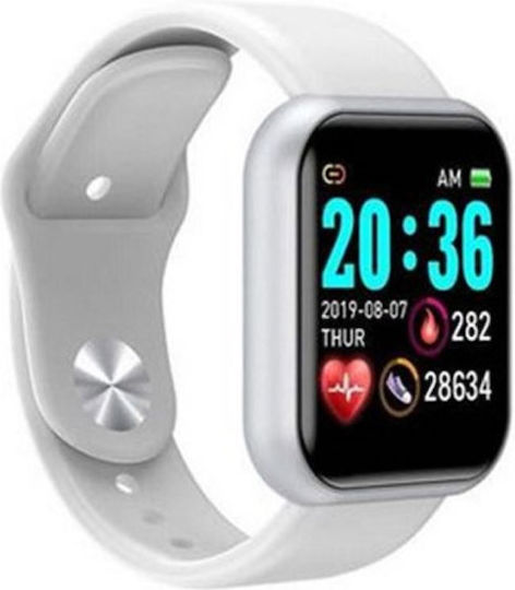 L18 Smartwatch with Heart Rate Monitor (White) view 2