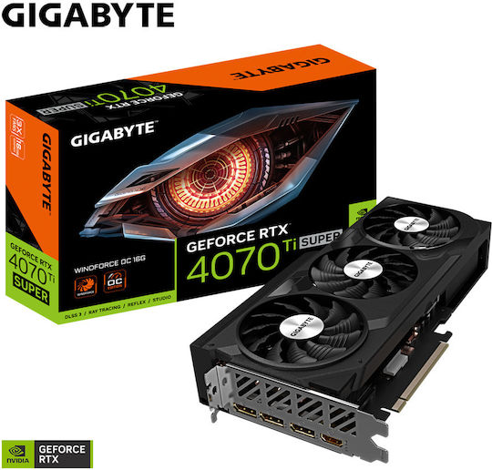 Gigabyte GeForce RTX 4070 Ti Super 16GB GDDR6X Windforce OC Graphics Card view 2