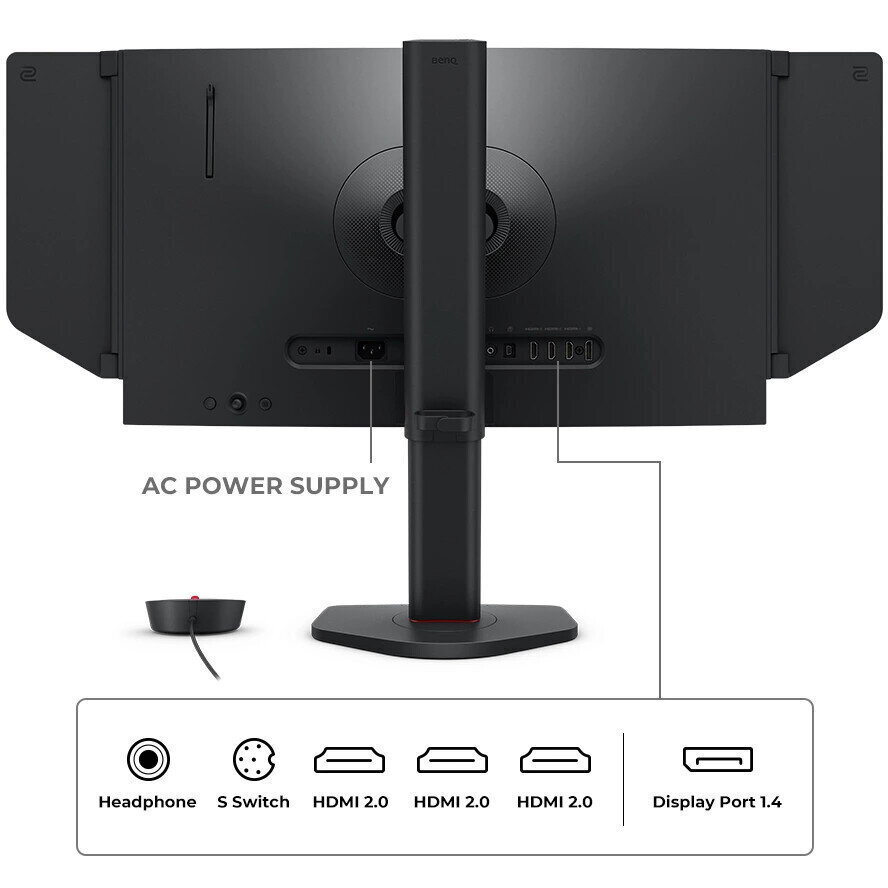 BenQ Zowie XL2566X+ Gaming Monitor 24.1" FHD 1920x1080 400Hz with Response Time 1ms GTG view 3
