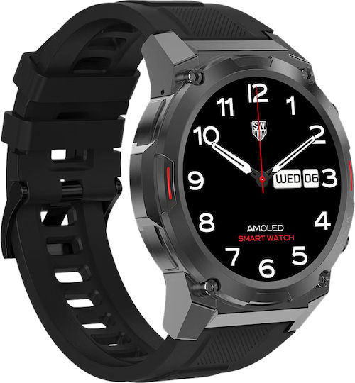 MaxCom Cobalt Pro FW63 Smartwatch with Heart Rate Monitor (Black)