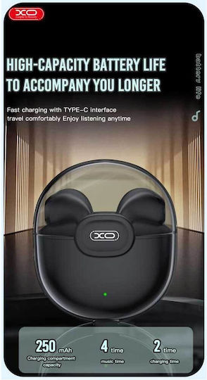 XO X17 Space Warehouse Earbud Bluetooth Handsfree Earphones with Charging Case Black view 5