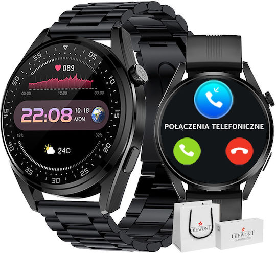 Giewont 450-1 Smartwatch with Heart Rate Monitor (Black) view 1