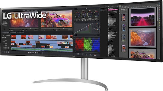 LG 49WQ95X-W Ultrawide IPS HDR Curved Monitor 49" 5120x1440 144Hz with Response Time 5ms GTG view 2