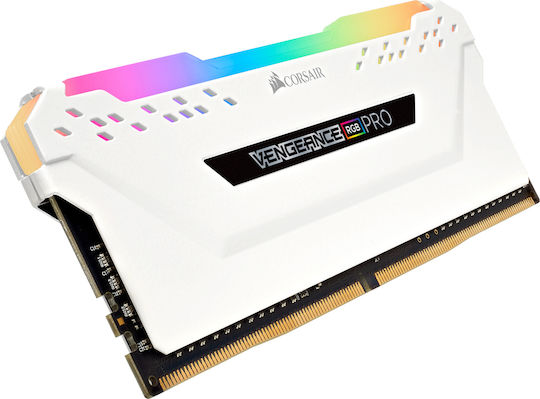 Corsair Vengeance RGB Pro White DDR4 32GB RAM with 2x16GB Modules and Speed 3200 for Desktop CMW32GX4M2E3200C16W vue 3