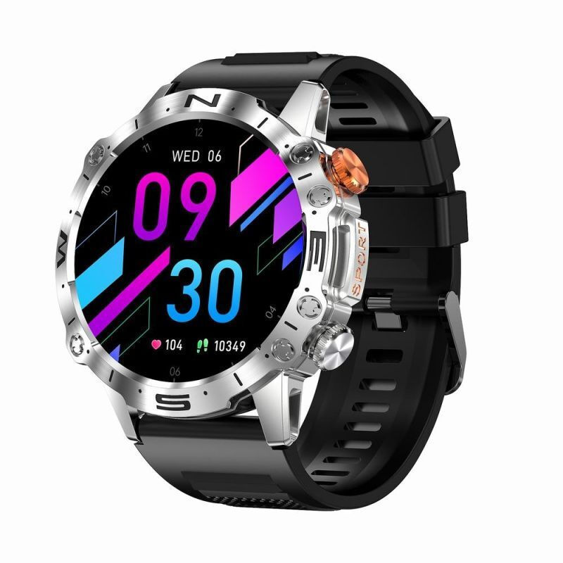 Gravity GT20-2 Smartwatch with Heart Rate Monitor (Black) vue 3