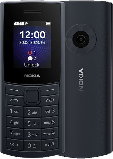 Nokia 110 (2023) Dual SIM (125MB/125MB) Mobile with Buttons Midnight Blue view 1