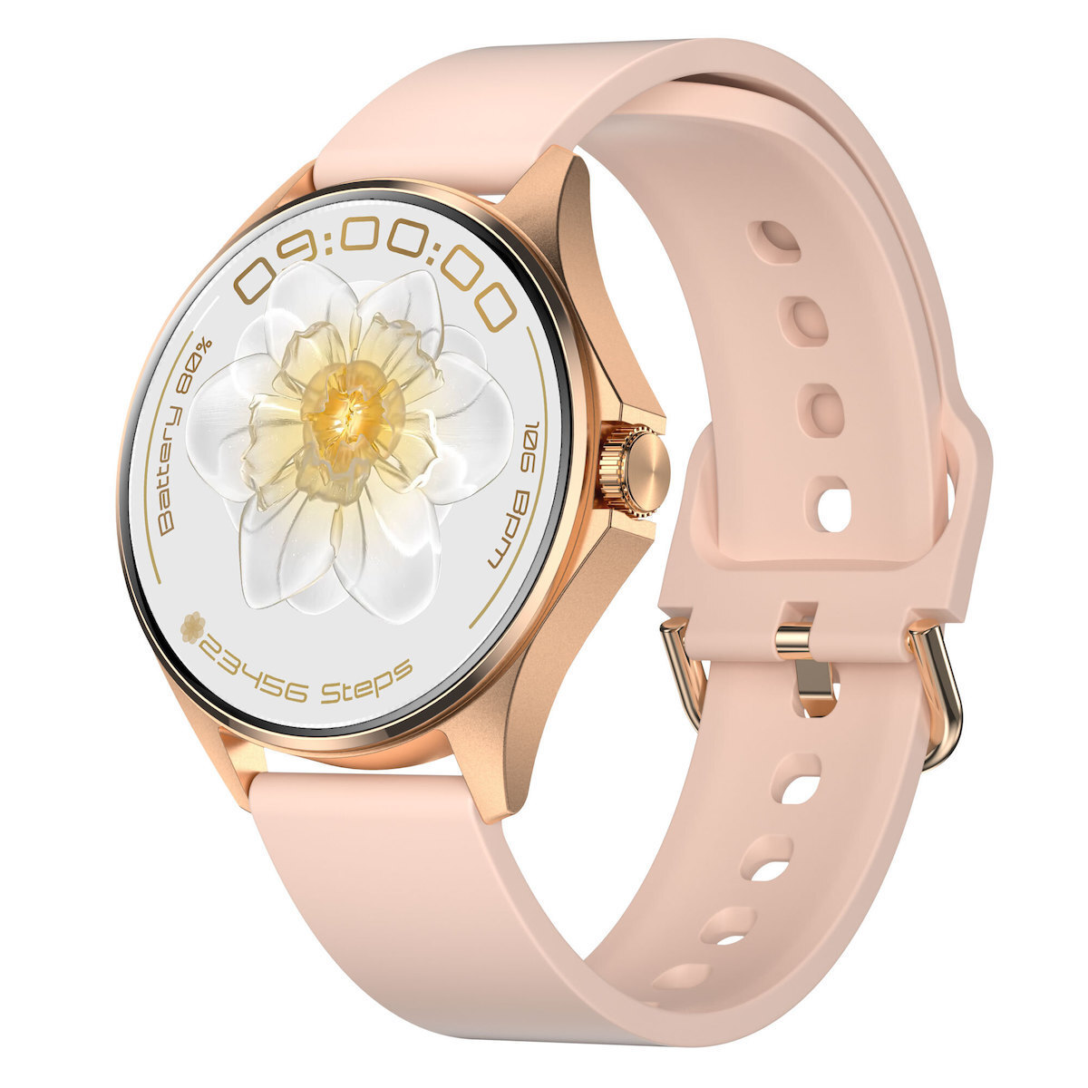 Aurafit Am12 Smartwatch (Gold) view 1