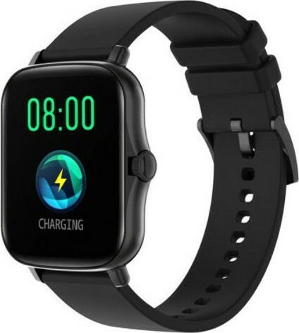 Lemfo Y20 44mm Smartwatch with Heart Rate Monitor (Black)