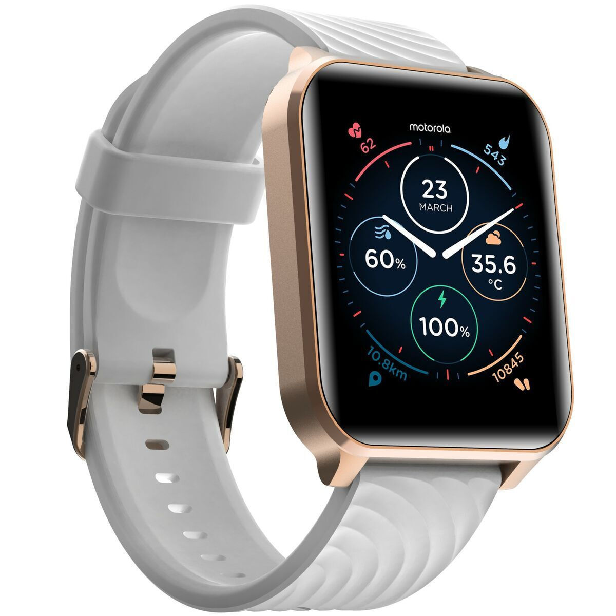 Motorola Moto Watch 70 43mm with Heart Rate Monitor (Rose Gold) view 2