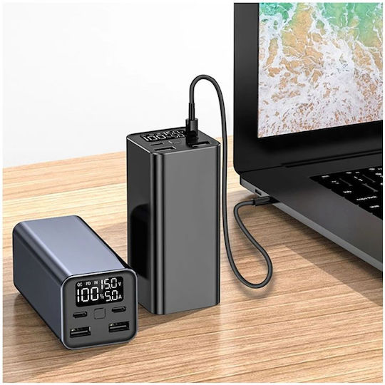 Andowl Q-CD1013 Power Bank 30000mAh 100W with 2 USB-A Ports and 2 USB-C Ports Black view 4